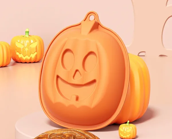 Moule en Silicone Halloween, citrouille effrayante